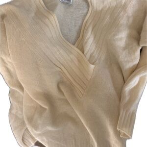 Audrey Cream Angora Blend Knit Sweater – Size M